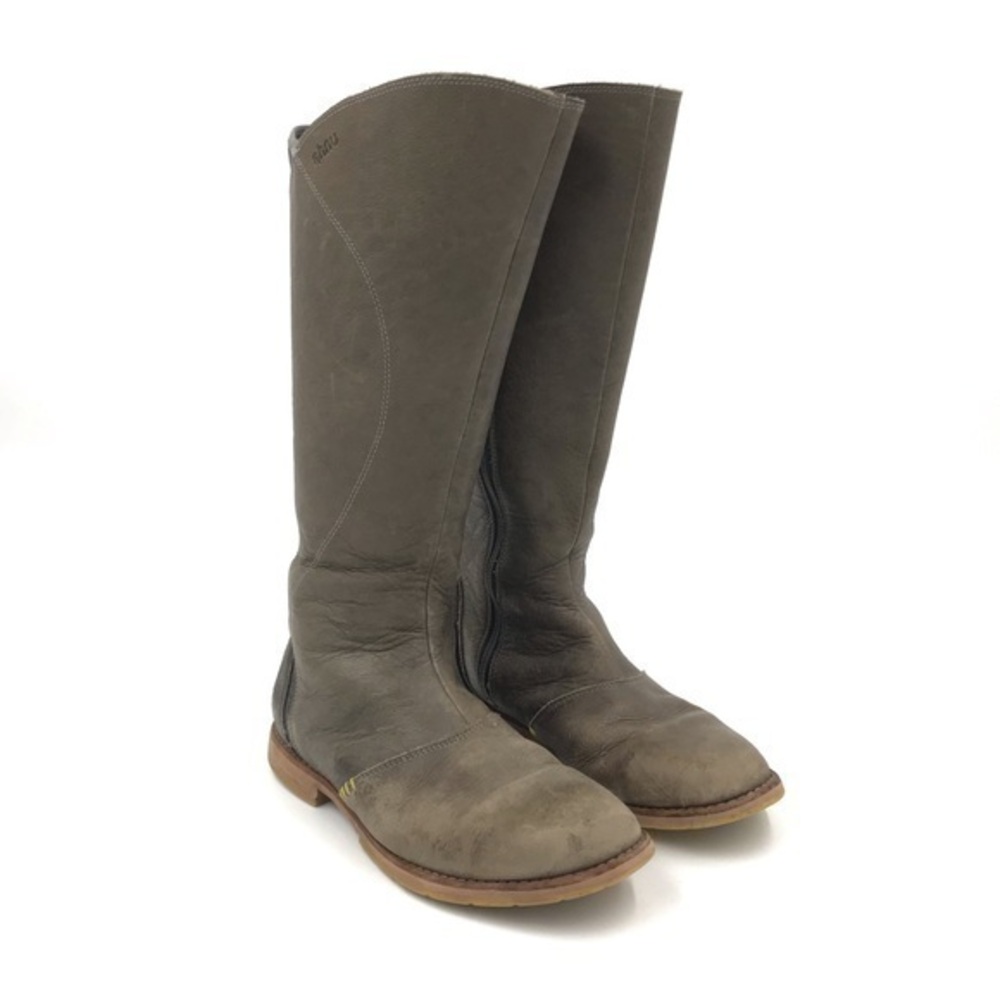 Ahnu Helena Tall Boots Taupe Size 7 FAIR CONDITION